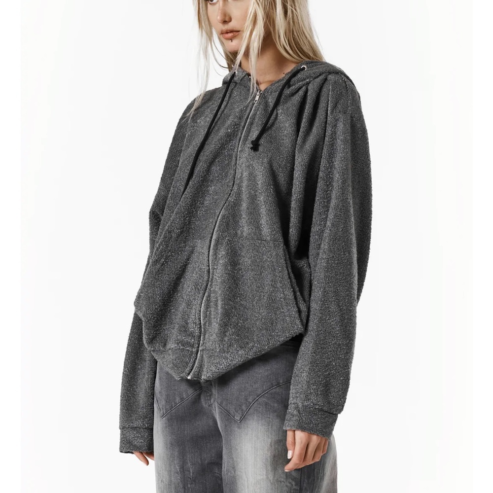 Sisters & Seekers Zip Up Hoodie - Charcoal